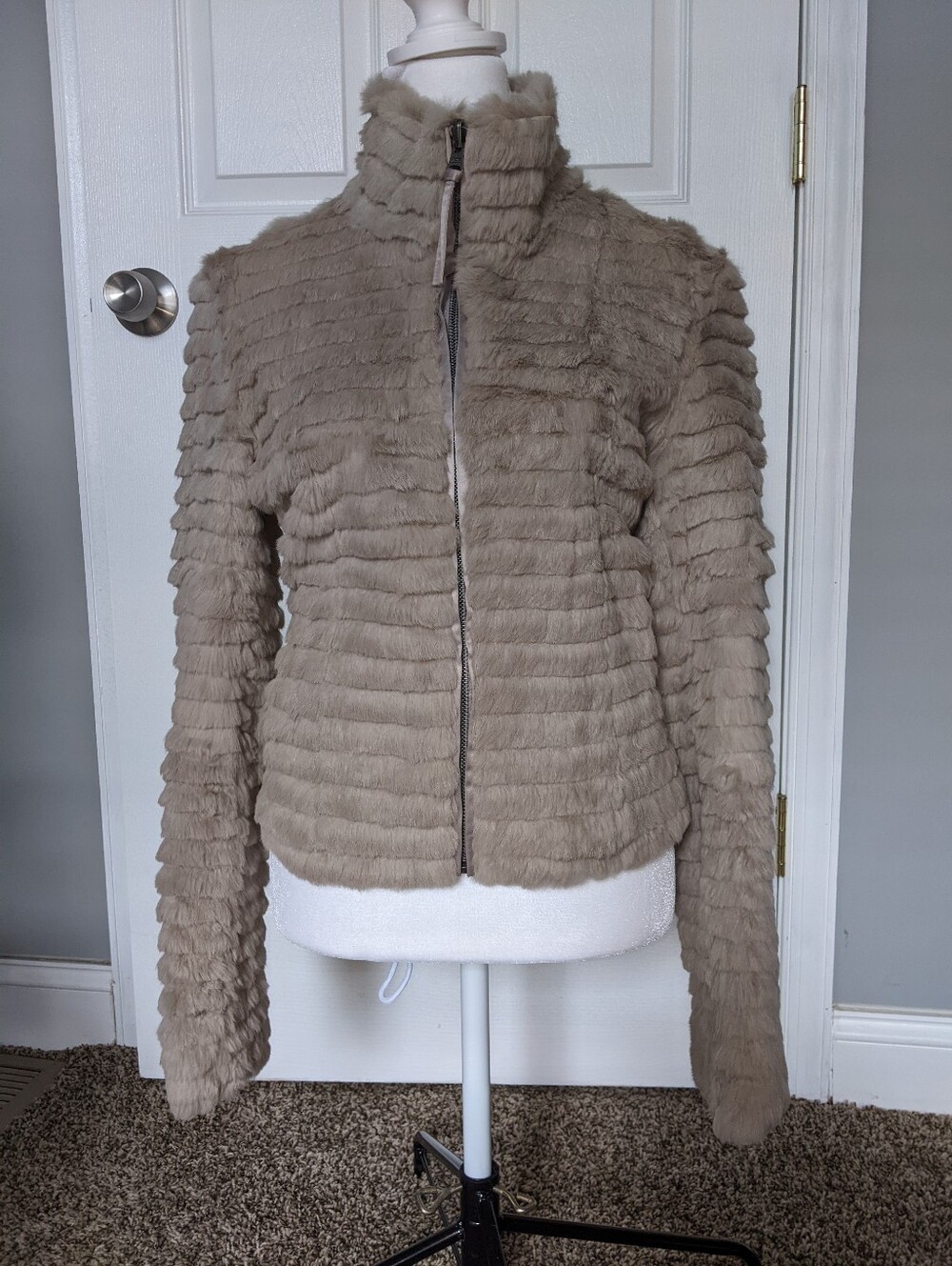 Rabbit Fur Reversible Jacket XS